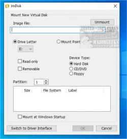 Official Download Mirror for ImDisk Toolkit 32-Bit